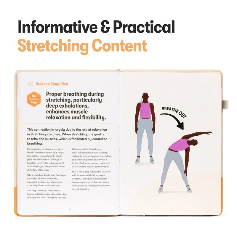Stretching Sidekick Journal – 66-Day Guided Program to Improve Flexibility, Mobility & Recovery with Daily Routines & Tips