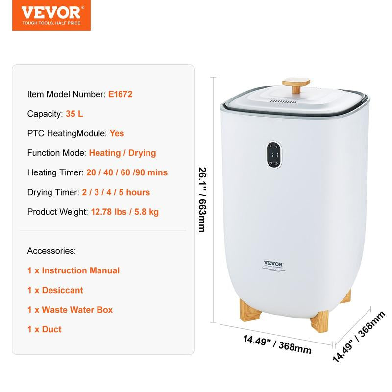VEVOR Towel Warmer 25L, Tiktokshopblackfriday, Towel Warmer Bucket with 2 Heating Modes, 20/40/60/90 Min Auto Shut Off, Bottom Heating Columns, LED Screen, Large Towel Warmer for Bathroom, Spa, Bathrobe, Blanket & Pajama