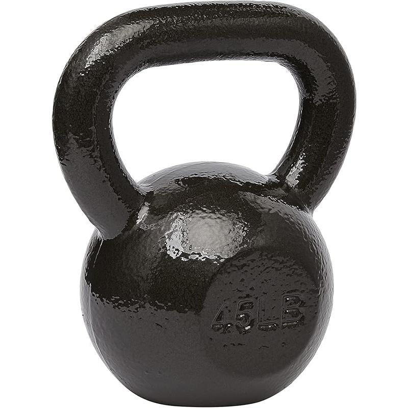Durable 35LB Cast Iron Kettlebell - Resistance Training Tool for Single or Double Hand Use