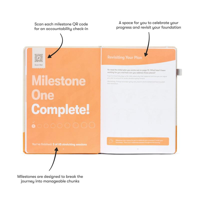 Stretching Sidekick Journal – 66-Day Guided Program to Improve Flexibility, Mobility & Recovery with Daily Routines & Tips