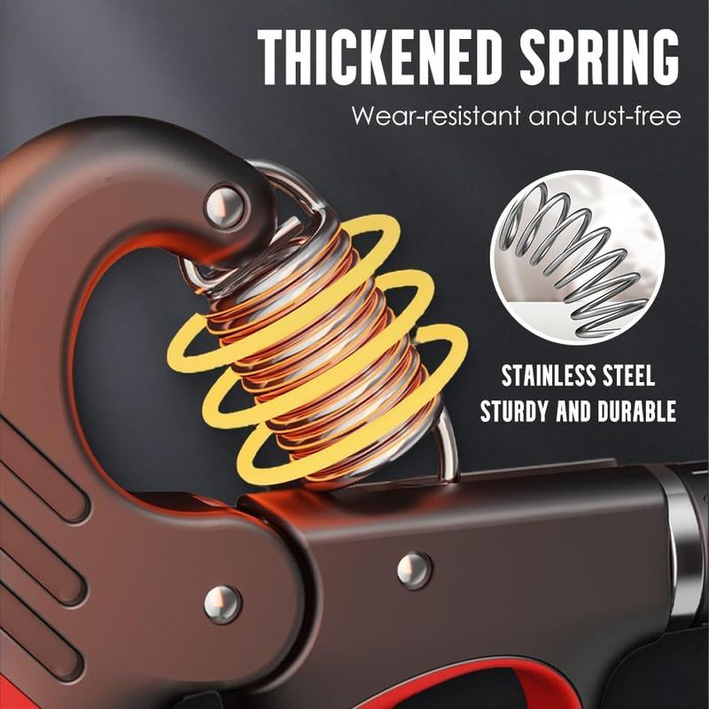 Adjustable Hand Grip Trainer with Electronic Counting New Grip Strength Trainer 5-100KG 11-220LB Adjustable Hand Gripper Strengthener Forearm Exerciser for Adults Training Strength