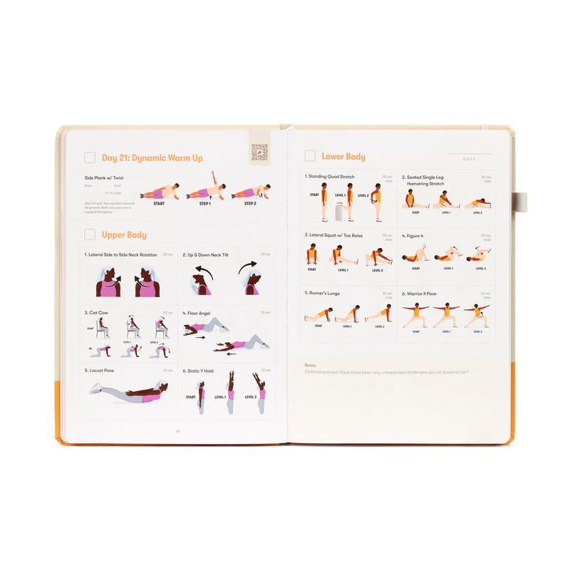 Stretching Sidekick Journal – 66-Day Guided Program to Improve Flexibility, Mobility & Recovery with Daily Routines & Tips
