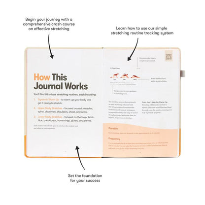 Stretching Sidekick Journal – 66-Day Guided Program to Improve Flexibility, Mobility & Recovery with Daily Routines & Tips